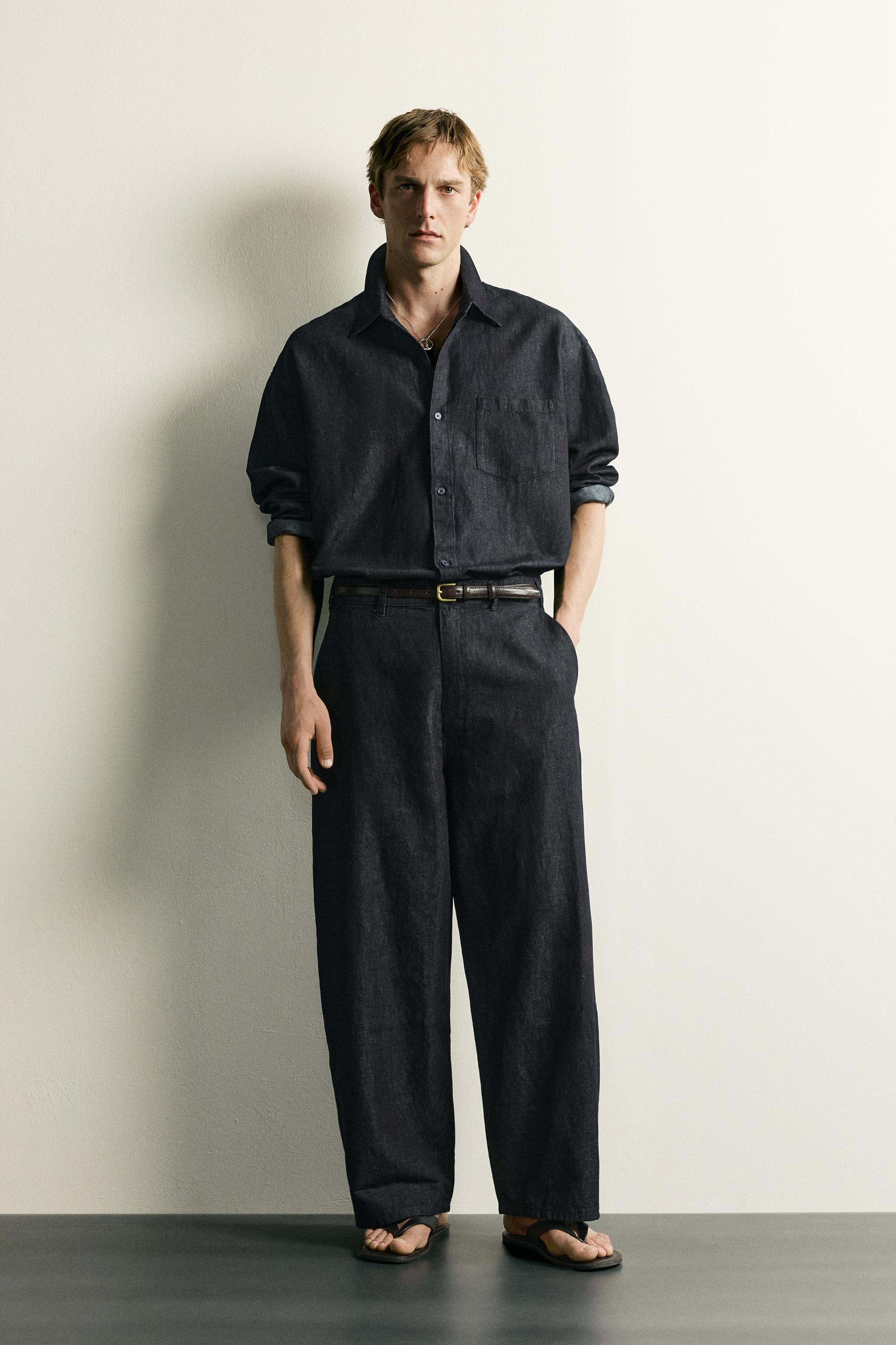 PANTALON CHINO DENIM LÉGER COTON - LIN